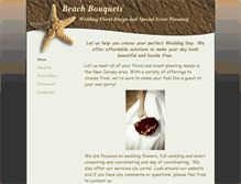 Tablet Screenshot of njbeachbouquets.com